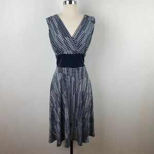 AA Studio AA Knit Dress Black & White Fit & Flare